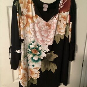 Pretty silky floral in mixed colors